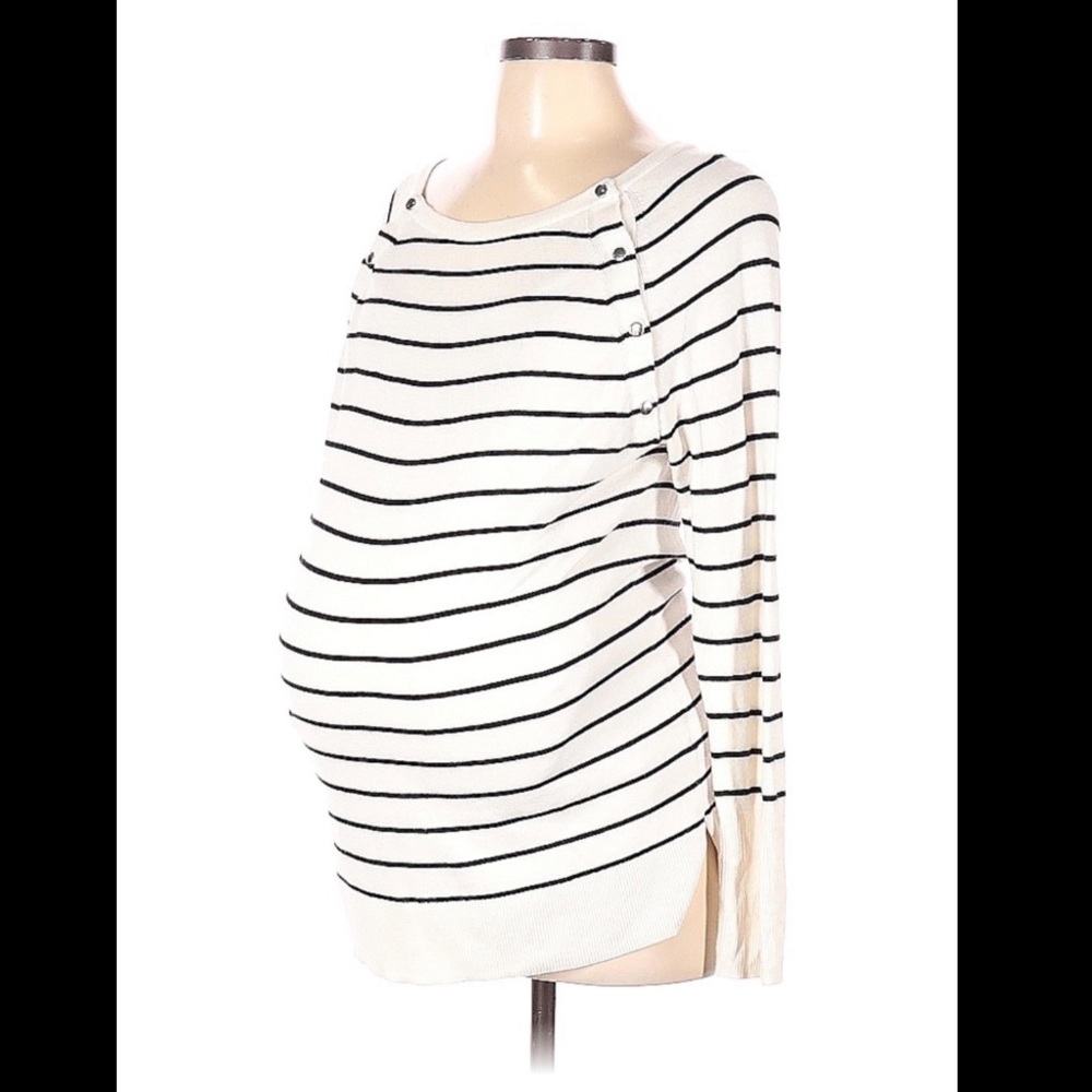 Motherhood Maternity and Nursing Pullover Sweater